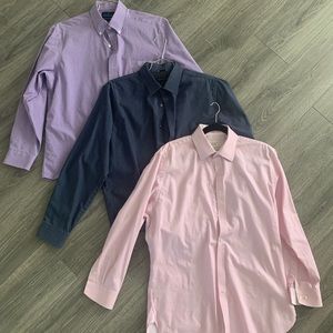 3 men’s size 16-16.5 dress shirts